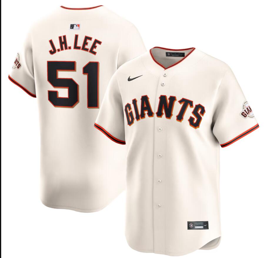 Men San Francisco Giants #51 J.H.Lee white Limited 2024 Nike MLB Jersey->san francisco giants->MLB Jersey